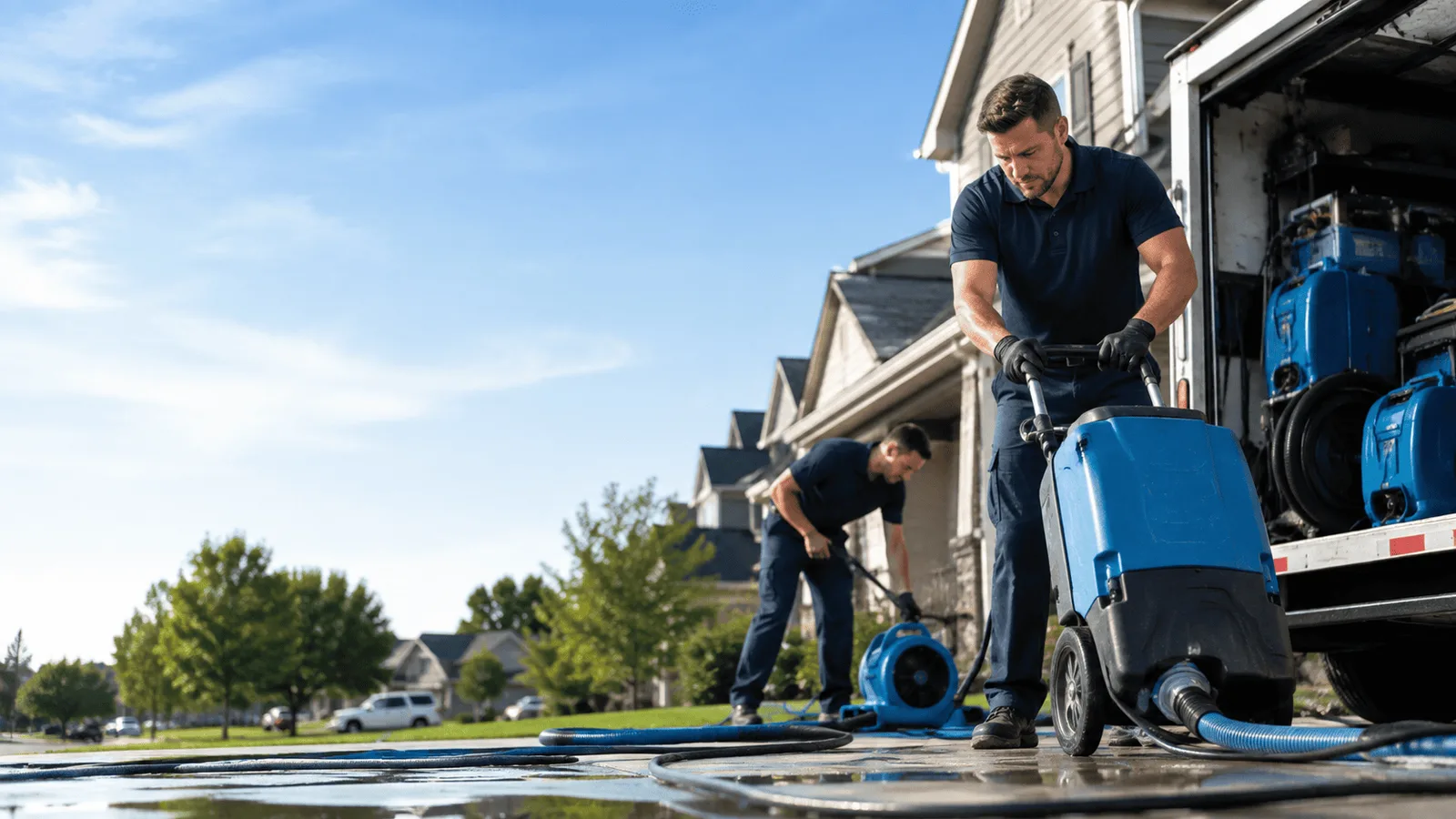 Dehumidification being performed in Meansville, GA